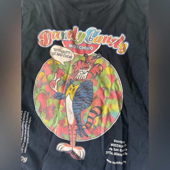 Moschino DandyCandy Sweatshirt Graphic Tiger Animal Print Pullover Sweater Black - Picture 6 of 16